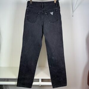 Vintage 80's Guess by Georges Marciano Faded Black/Gray Jeans Size 12 (Girls)